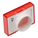 Omron Red Rectangular Push Button Lens for Use with A16 Series LED/Incandescent Lamp Push Button Switch A165L-JR