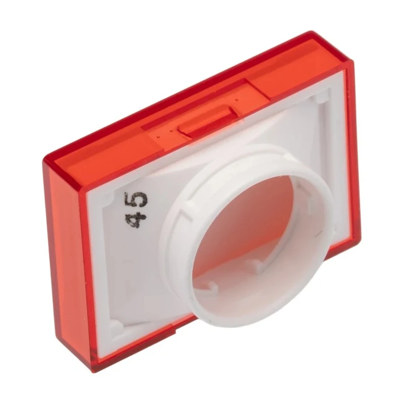 Omron Red Rectangular Push Button Lens for Use with A16 Series LED/Incandescent Lamp Push Button Switch A165L-JR