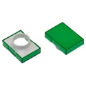 Omron Green Rectangular Push Button Lens for Use with A16 Series LED/Incandescent Lamp Push Button Switch A165L-JG