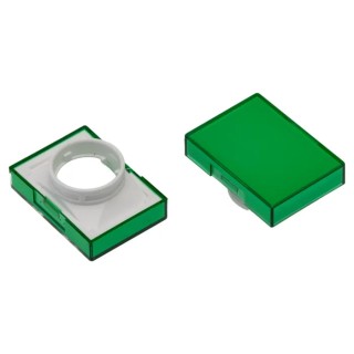 Omron Green Rectangular Push Button Lens for Use with A16 Series LED/Incandescent Lamp Push Button Switch A165L-JG