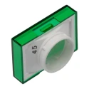 Omron Green Rectangular Push Button Lens for Use with A16 Series LED/Incandescent Lamp Push Button Switch A165L-JG