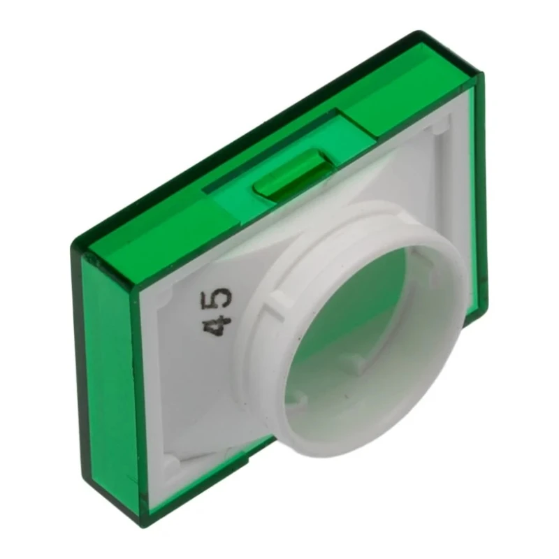 Omron Green Rectangular Push Button Lens for Use with A16 Series LED/Incandescent Lamp Push Button Switch A165L-JG