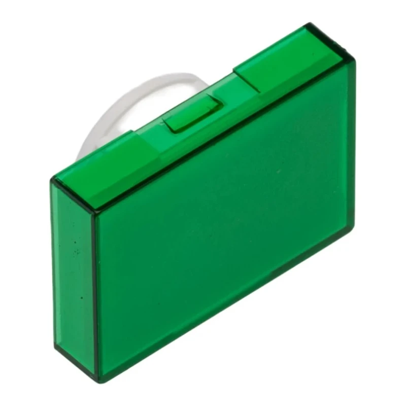 Omron Green Rectangular Push Button Lens for Use with A16 Series LED/Incandescent Lamp Push Button Switch A165L-JG