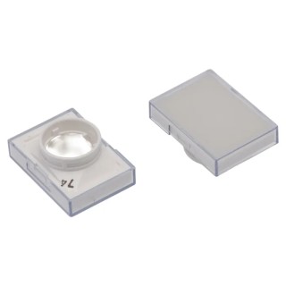 Omron White Rectangular Push Button Lens for Use with A16 Series LED/Incandescent Lamp Push Button Switch A165L-JW