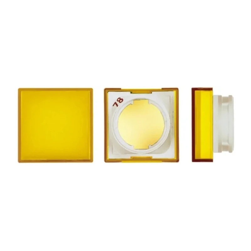 Omron Yellow Square Push Button Lens for Use with A16 Series LED/Incandescent Lamp Push Button Switch A165L-AY