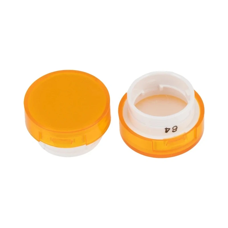 Omron Yellow Round Push Button Lens for Use with A16 Series LED/Incandescent Lamp Push Button Switch A165L-TY