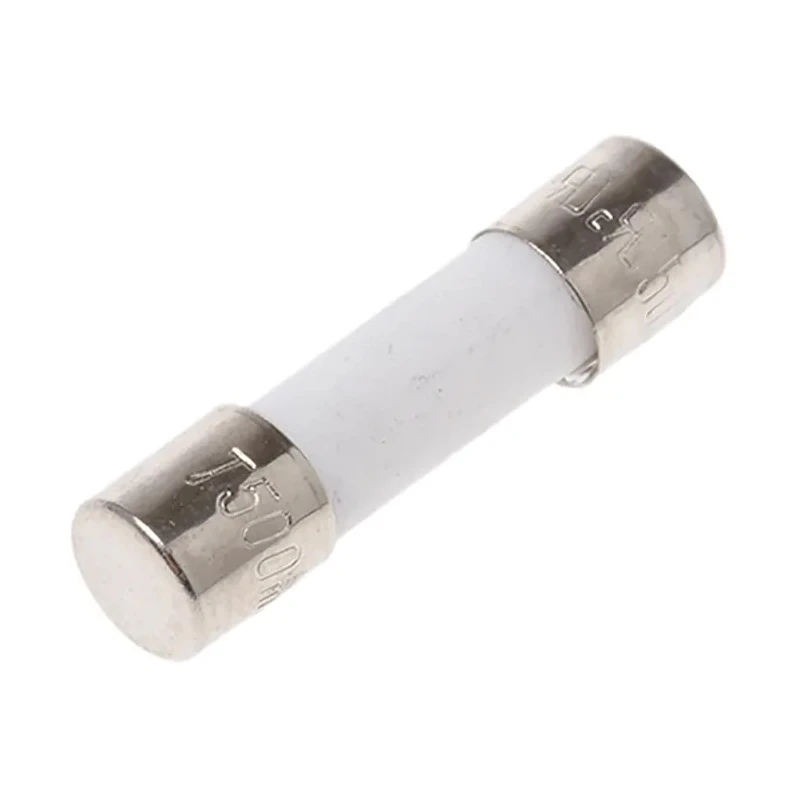 RS PRO 500mA T Ceramic Cartridge Fuse 5 x 20 mm 250V AC Time Delay 610-9759