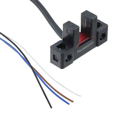 Panasonic Through Beam Fork Photoelectric Sensor, 6 mm Detection Range, NPN Output, IP64, 24V DC PM-L45