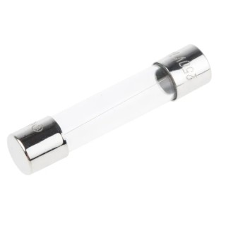RS PRO 1A Fast-Acting Glass Cartridge Fuse 6.3 x 32 mm, 250V AC, Glass Body, Model 611-0080