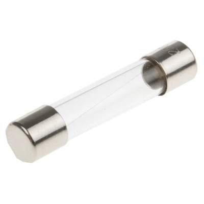 RS PRO 500mA F Glass Cartridge Fuse 6.3 x 32 mm 250V AC 611-0068