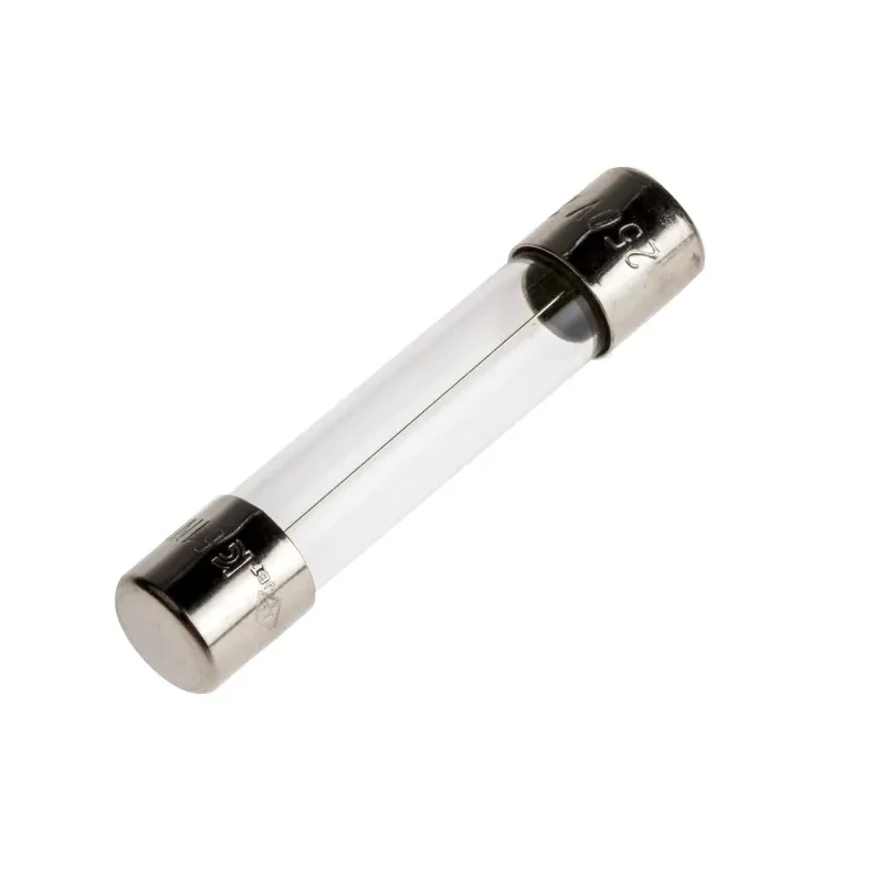 RS PRO 2A F Glass Cartridge Fuse, 6.3 x 32 mm, 250V AC Fast-Acting 611-0125