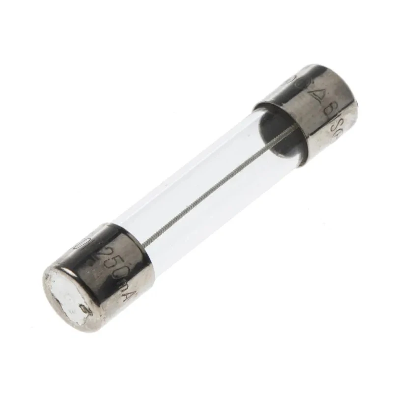 RS PRO 250mA T Glass Cartridge Fuse 6.3 x 32 mm 250V AC 343 Series 611-0210