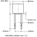 RS PRO Non-Resettable Fuse Radial 1.6A 250V AC Nylon Body RS PRO 611-0591