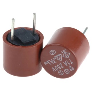 RS PRO Non-Resettable Fuse Radial 1A 250V AC Nylon Body TR5 Series 611-0686