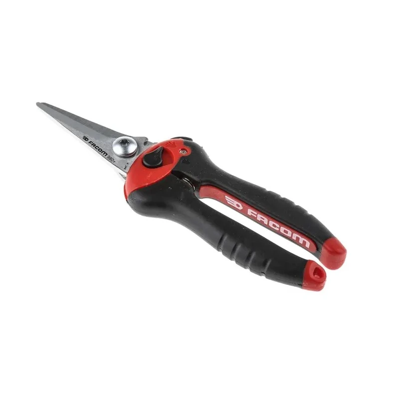 Facom 205mm Tin Snip for Cardboard, Rubber, Steel, Polyvinyl Chloride, Aluminium, Leather 980.PB