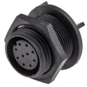 Bulgin Circular Connector 10 Contacts PCB Miniature Socket Female IP68 Buccaneer 400 Series PX0413/10S/PC