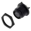 Bulgin Circular Connector 10 Contacts PCB Miniature Socket Female IP68 Buccaneer 400 Series PX0413/10S/PC