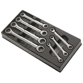 Facom Ratchet 7-Piece Spanner Set, Sizes 6 To 19 mm MOD.64J7