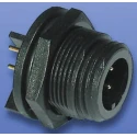 Bulgin Circular Connector, 3 Contacts, PCB Mount, Miniature Size, Socket Male, IP68 Rated, Buccaneer 400 Series PX0413/03S/PC