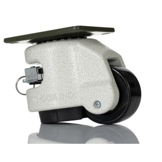 RS PRO Swivel Castor, Heavy Duty 250 kg Load Capacity, 50 mm Nylon Wheel, Die Cast Aluminium Frame, Ball Bearing 611-4486