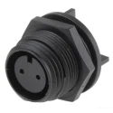 Bulgin Industrial Circular Connector 2 Contacts PCB Socket Female IP68 Buccaneer 400 Series PX0413/02S/PC