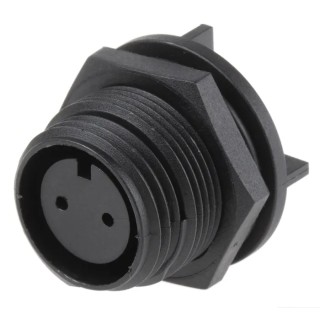 Bulgin Industrial Circular Connector 2 Contacts PCB Socket Female IP68 Buccaneer 400 Series PX0413/02S/PC