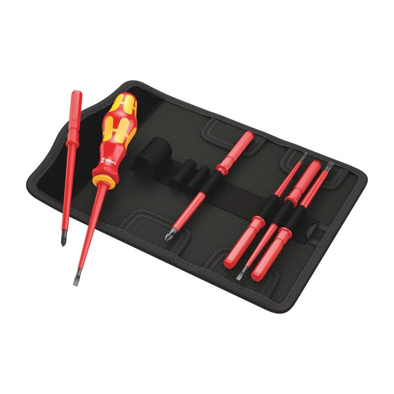 Wera Slotted and Phillips Standard Screwdriver Set, 7-Piece, Czech Republic Origin 05003470001
