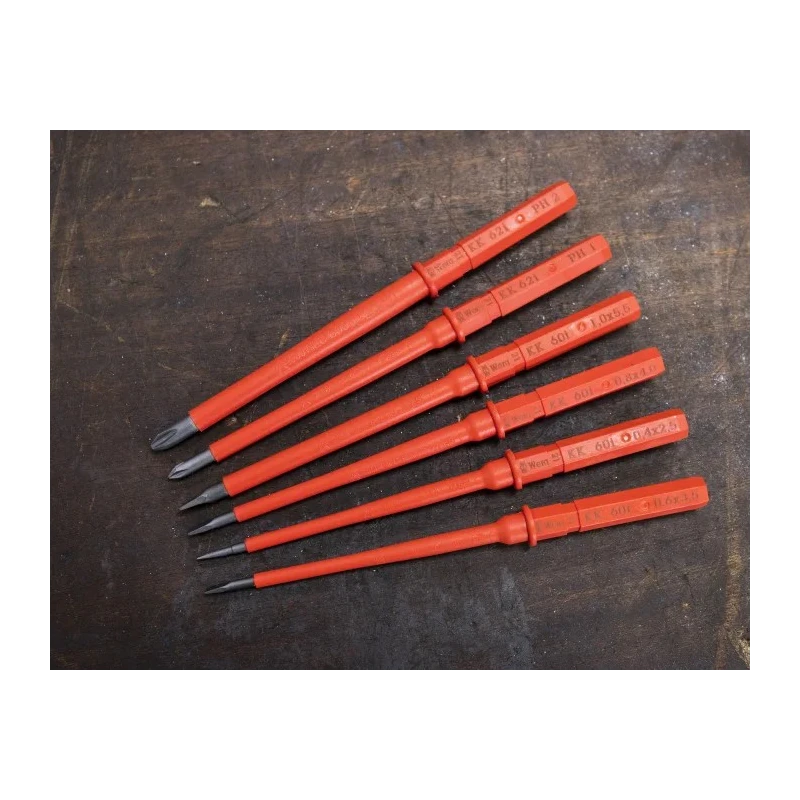 Wera Slotted and Phillips Standard Screwdriver Set, 7-Piece, Czech Republic Origin 05003470001