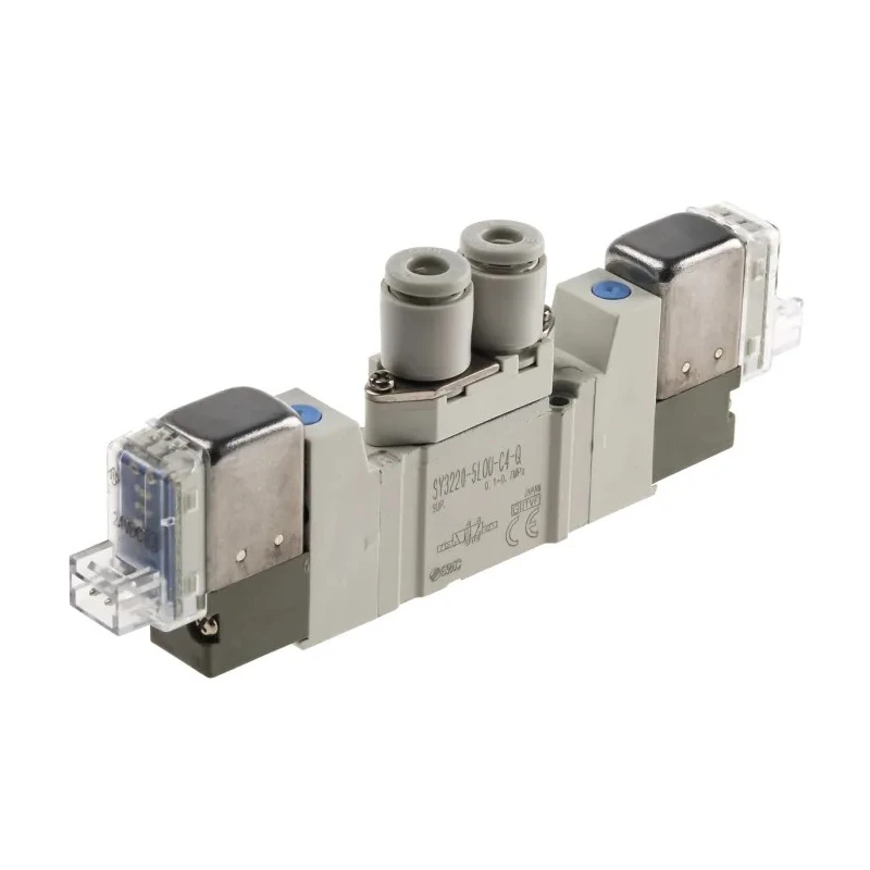 SMC Pneumatic Control Valve Rc Thread 5-Port 24V DC 0.7 Mpa Max Pressure SY3220 
