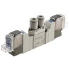 SMC Pneumatic Control Valve Rc Thread 5-Port 24V DC 0.7 Mpa Max Pressure SY3220