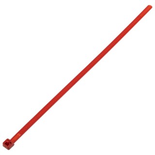 HellermannTyton Releasable Cable Tie, 196 mm Length x 4.7 mm Width, Red Polyamide 66, LR55 Series 115-00003 LR55R-PA66-RD