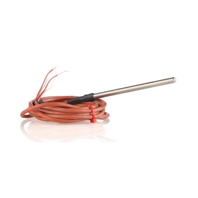 RS PRO PT100 RTD Sensor 6 mm Diameter, 100 mm Length, 4 Wire, Class B Accuracy, 200 °C Maximum Temperature PT100