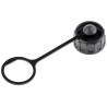 RS PRO Dust Cover for use with USB Connector Black Plastic IP67 125-7925