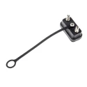 RS PRO Dust Cap For Use With 9-Contact Male D-Sub Connector, IP67 Rated, ABS Material 125-7927