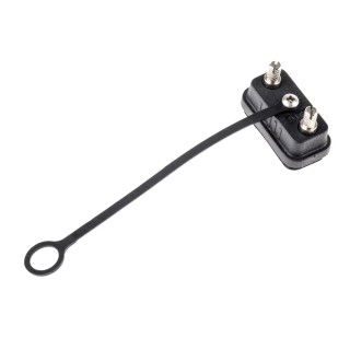 RS PRO Dust Cap For Use With 9-Contact Male D-Sub Connector, IP67 Rated, ABS Material 125-7927