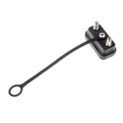 RS PRO Dust Cap For Use With 9-Contact Male D-Sub Connector, IP67 Rated, ABS Material 125-7927