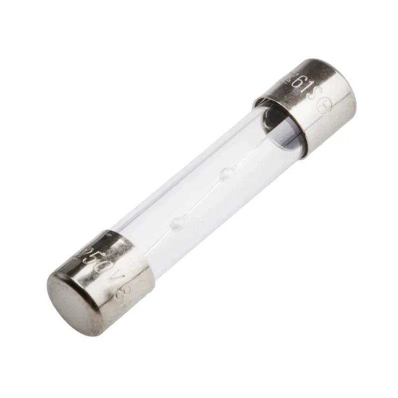 RS PRO 8A T Glass Cartridge Fuse 6.3 x 32 mm 250V ac Glass Body 31.8mm Overall Length 611-9122
