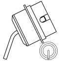 Weller 1.7 mm Cartridge Tip for use with HAP 2 & HAP 3 Hot Air Iron, HAP 3000 T0058736882N