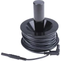 RS PRO Black Test Lead Extension Reel 12 m Cable Length CAT IV CAT III 1kV 612-0829