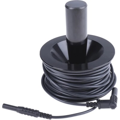RS PRO Black Test Lead Extension Reel 12 m Cable Length CAT IV CAT III 1kV 612-0829