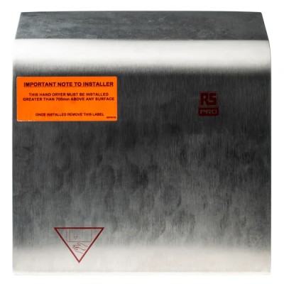 Redring RS PRO Automatic Stainless Steel Hand Dryer 220-240V AC 2kW 200m³/h 148x270x280mm 612-0986