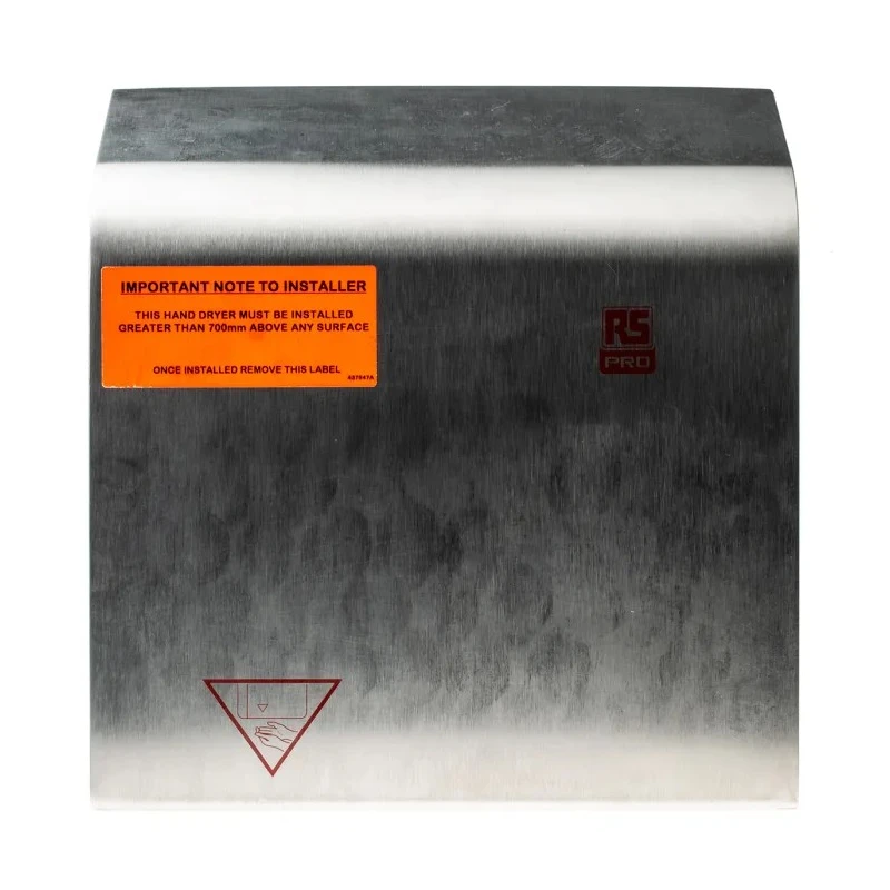 Redring RS PRO Automatic Stainless Steel Hand Dryer 220-240V AC 2kW 200m³/h 148x270x280mm 612-0986