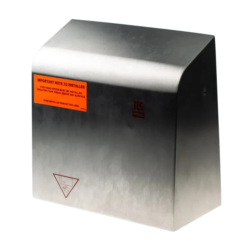 Redring RS PRO Automatic Stainless Steel Hand Dryer 220-240V AC 2kW 200m³/h 148x270x280mm 612-0986