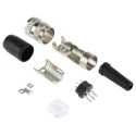 Amphenol Industrial signalmate C091 7 Pole Straight M16 DIN Plug 5A 300V IP40 Screw-On Cable T3475 001 RS