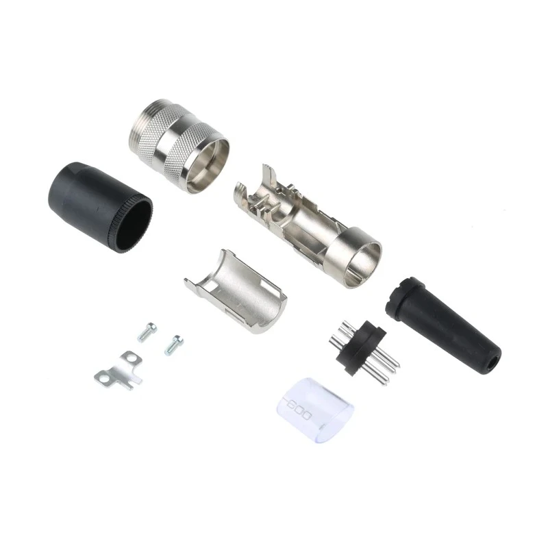 Amphenol Industrial signalmate C091 4 Pole Straight M16 DIN Plug 5A 300V Screw-On Cable T3300 001 RS