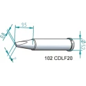 Ersa 0.8 x 2 mm Chisel 48.5 mm Soldering Iron Tip for use with i-Tool 102CDLF20