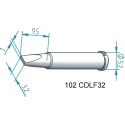 Ersa 1 x 3.2 mm Chisel 30.5 mm Soldering Iron Tip for use with i-Tool 102CDLF32