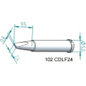 Ersa 0.8 x 2.4 mm Chisel 26.5 mm Soldering Iron Tip for use with i-Tool 102CDLF24