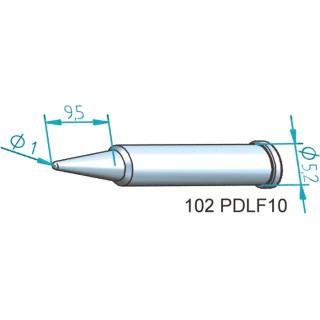 Ersa 1 mm Conical 30.5 mm Soldering Iron Tip for use with i-Tool 102PDLF10