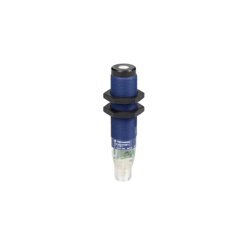 Telemecanique Sensors Threaded Barrel Ultrasonic Proximity Sensor M18 x 1 mm 24 V DC 100mA PNP Output XX518A3PAM12